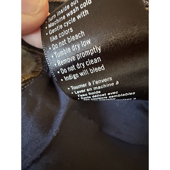 Paige Jeans Womens 28 Straight Leg Denim Dark Wash Ankle Length Mid Rise - Picture 8 of 11